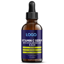 Private Label Vitamin C Anti Aging Facial Serum with Hyaluronic Acid & Aloe